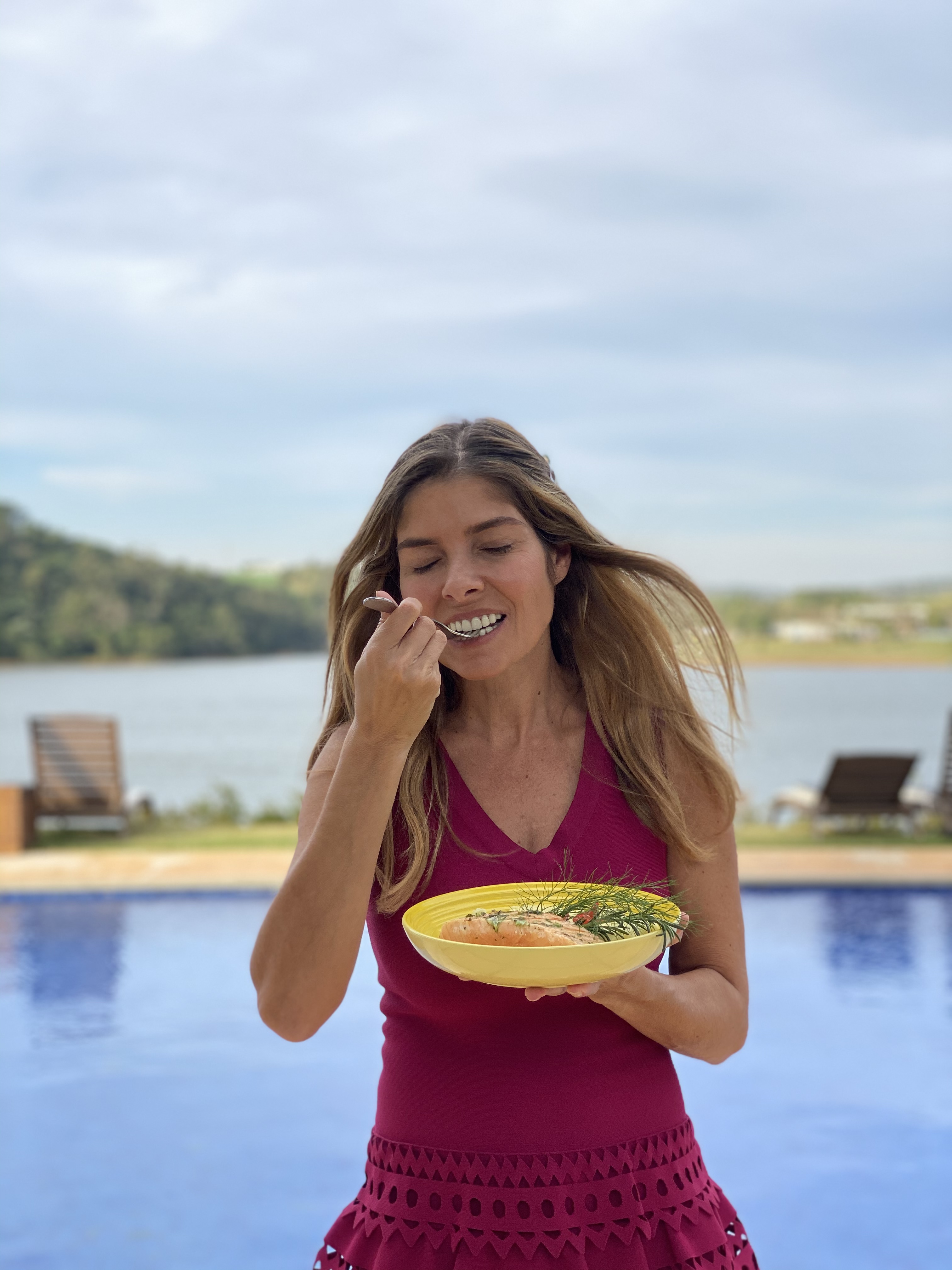 Filé de Salmão com Musseline de Batata Doce