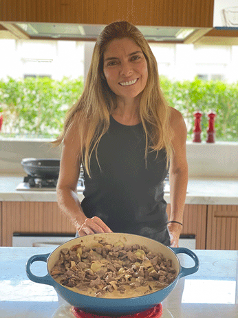 Carne com Champignons e Mostarda 