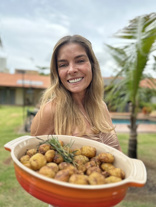 Batatas assadas com alecrim